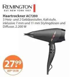 V Markt Remington Haartrockner AC7200 Angebot