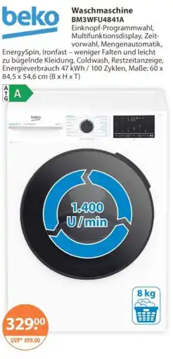 V Markt Washmaschine Beko BM3WFU4841A Angebot