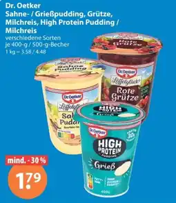 V Markt Dr. Oetker Sahne- / Grießpudding, Grütze, Milchreis, High Protein Pudding / Milchreis Angebot