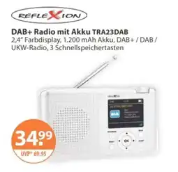 V Markt REFLEXION DAB+ Radio mit Akku TRA23DAB Angebot