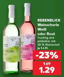 Kaufland REBENBLICK Weinschorle Angebot