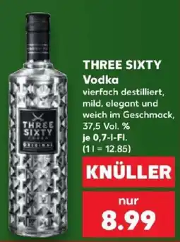 Kaufland THREE SIXTY Vodka Angebot