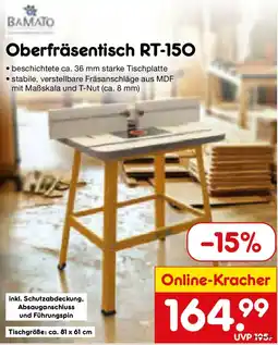 Netto Marken-Discount BAMATO Oberfräsentsich RT-150 Angebot