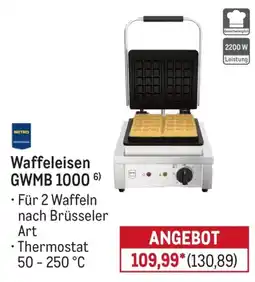 METRO Waffeleisen GWMB 1000 Angebot