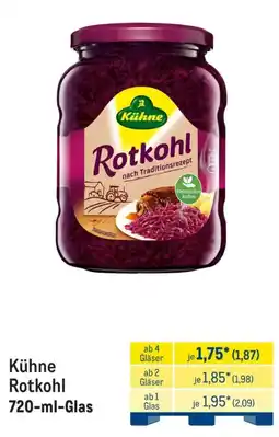 METRO Kühne Rotkohl Angebot