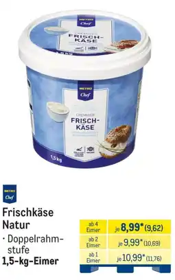 METRO METRO Chef Frischkäse Natur Angebot