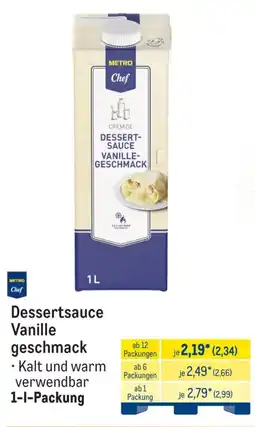 METRO METRO Chef Dessertsauce Vanille geschmack Angebot