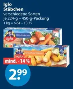 V Markt Iglo Stäbchen Angebot