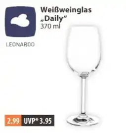 V Markt Weißweinglas "Daily" Angebot