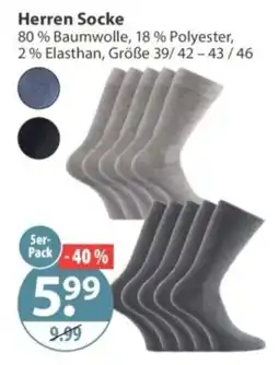 V Markt Herren Socke Angebot