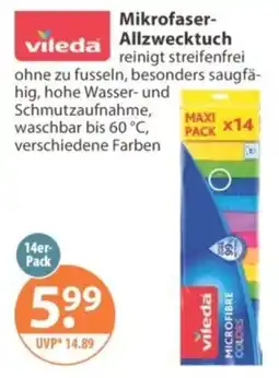 V Markt vileda Mikrofaser-Allzwecktuch Angebot