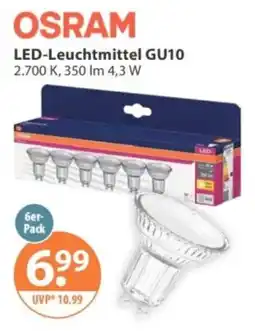 V Markt OSRAM LED-Leuchtmittel GU10 Angebot