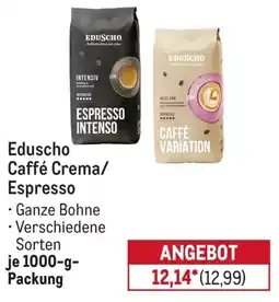 METRO Eduscho Caffé Crema/Espresso Angebot