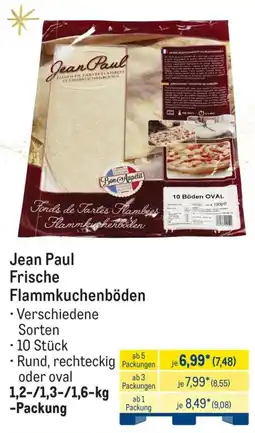 METRO Jean Paul Frische Flammkuchenböden Angebot