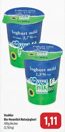 Feneberg VonHier Bio-Heumilch Naturjoghurt Angebot