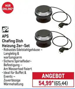 METRO APS Chafing Dish Heizung 2er-Set Angebot