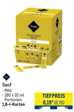 METRO RIOBA Senf Mild Angebot
