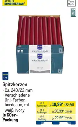 METRO Spitzkerzen Angebot