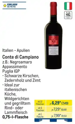 METRO Conte di Campiano Angebot