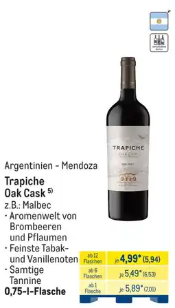 METRO Trapiche Oak Cask Angebot