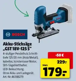 Hagebau BOSCH Akku-Stichsäge „GST 18V-125 S“ Angebot
