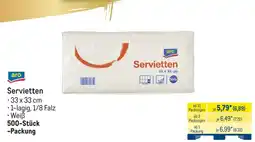 METRO aro Servietten Angebot