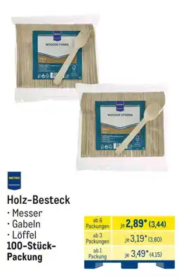 METRO Holz-Besteck Angebot
