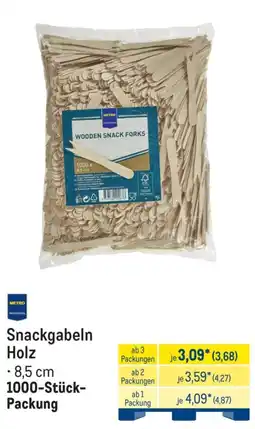 METRO Snackgabeln Holz Angebot