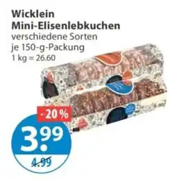 V Markt Wicklein Mini-Elisenlebkuchen Angebot