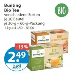 V Markt Bünting Bio Tee Angebot