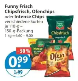 V Markt Funny Frisch Chipsfrisch, Ofen chips oder Intense Chips Angebot