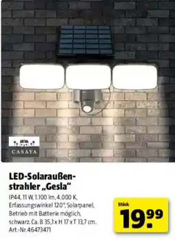 Hagebau LED-Solaraußenstrahler „Gesla“ CASAYA Angebot