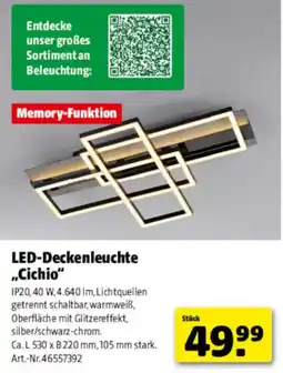 Hagebau LED-Deckenleuchte "Cichio" Angebot