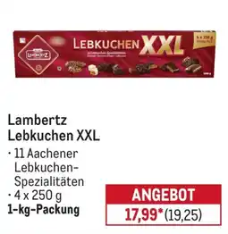 METRO Lambertz Lebkuchen XXL Angebot