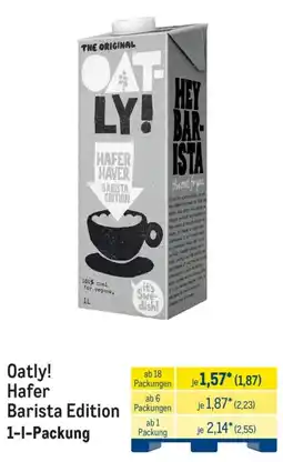 METRO Oatly! Hafer Barista Edition Angebot