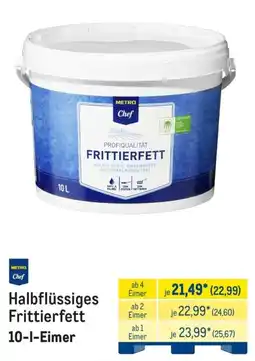 METRO Metro Chef Halbflüssiges Frittierfett Angebot