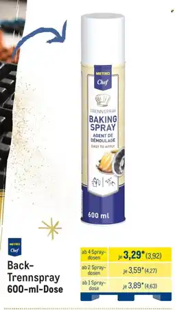 METRO METRO Chef Back-Trennspray Angebot