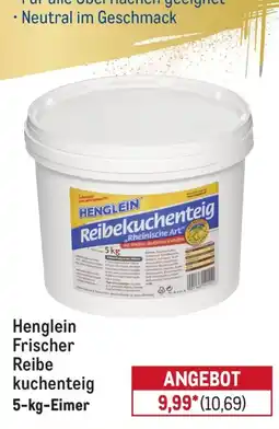 METRO Henglein Frischer Reibekuchenteig Angebot