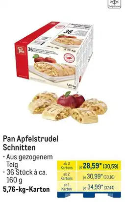 METRO Pan Apfelstrudel Schnitten Angebot