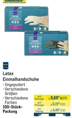 METRO Metro Latex Einmalhandschuhe Angebot