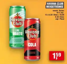Handelshof HAVANA CLUB MIXGETRÄNKE Angebot