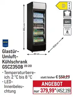 METRO Glastür-Umluft-Kühlschrank GSC2350B Angebot