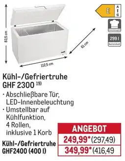 METRO Kühl-/Gefriertruhe GHF 2300 Angebot