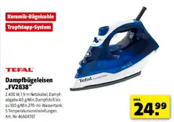 Hagebau TEFAL Dampfbügeleisen "FV2838" Angebot