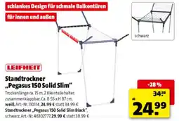 Hagebau LEIFHEIT Standtrockner „Pegasus 150 Solid Slim“ Angebot