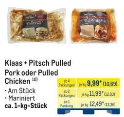METRO Klaas + Pitsch Pulled Pork oder Pulled Chicken Angebot