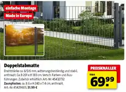 Hagebau Doppelstabmatte Angebot