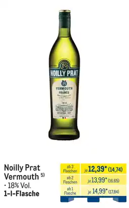 METRO Noilly Prat Vermouth Angebot