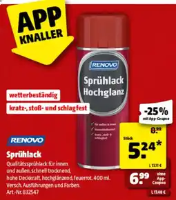 Hagebau RENVOVO Sprühleck Hochglanz Angebot