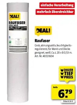Hagebau DEAL! Raufaser Angebot